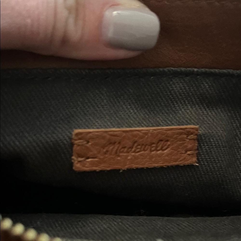 Madewell Transport Tote Leather Crossbody Bag Cognac Brown - Picture 7 of 10